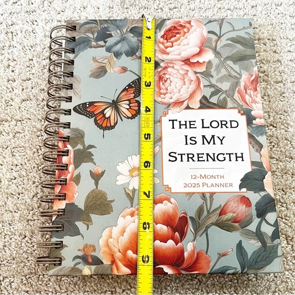 The Lord Is My Strength 2025 Planner: 12-Month Weekly Planner Calendar Religious - Picture 9 of 9